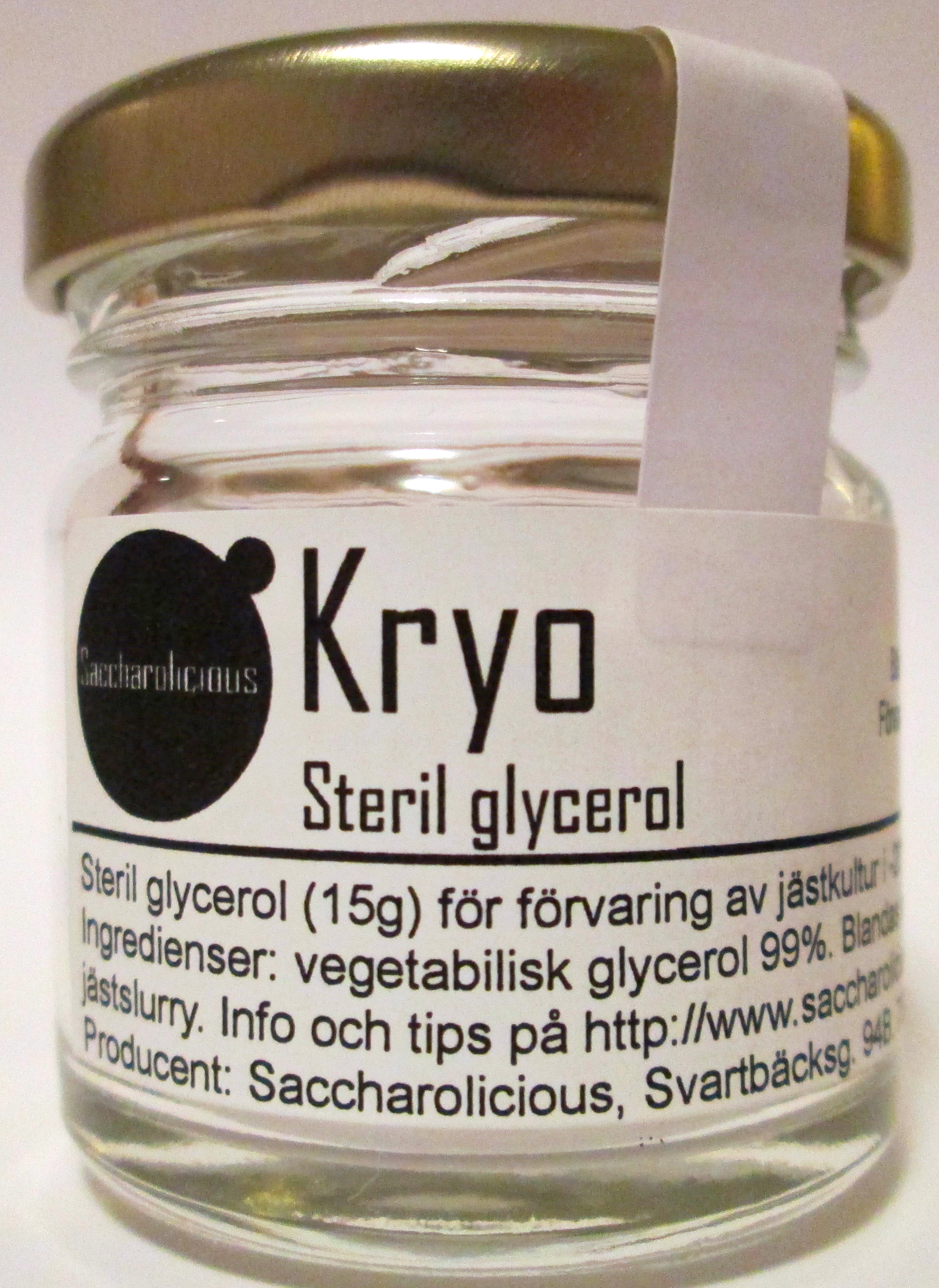 Humlegårdens Ekolager Kryo sterile glycerol, 15 ml