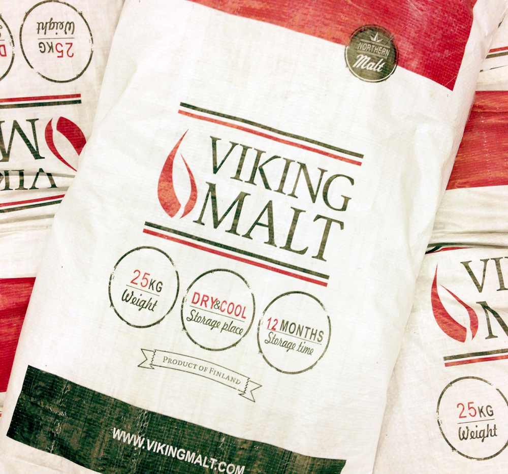 Humlegårdens Ekolager pale ale malt (Viking), krossad, 25 kg