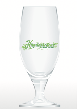 utrustning - glas - ölglas Rolinck Pokal 0,2 liter med Humlegårdens logo, 6 st