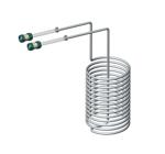 rostfri vörtkylare, spiraltyp, 20 liter